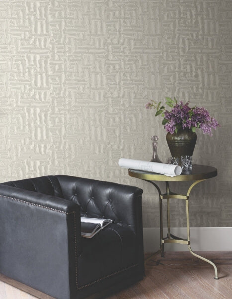 Passages Taupe Wallpaper