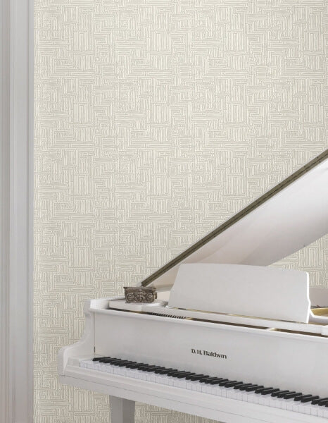 Passages Taupe Wallpaper
