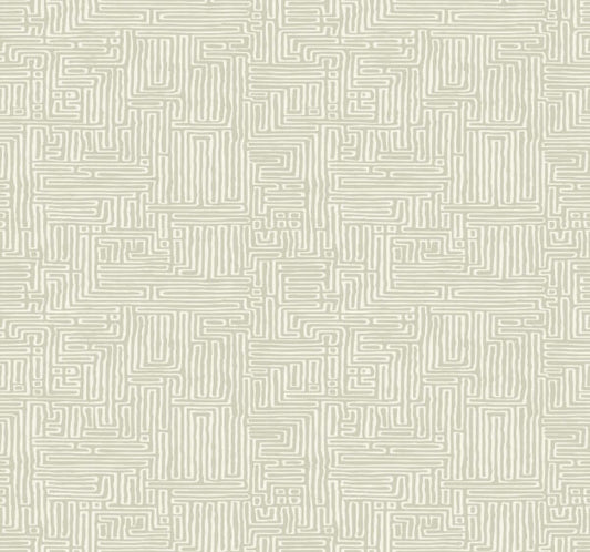 Passages Green Wallpaper