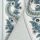 Abbey's Garland Aqua Wallpaper