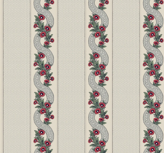 Abbey's Garland Ruby Wallpaper