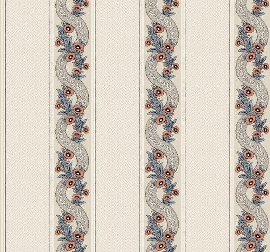 Abbey's Garland Coral Wallpaper