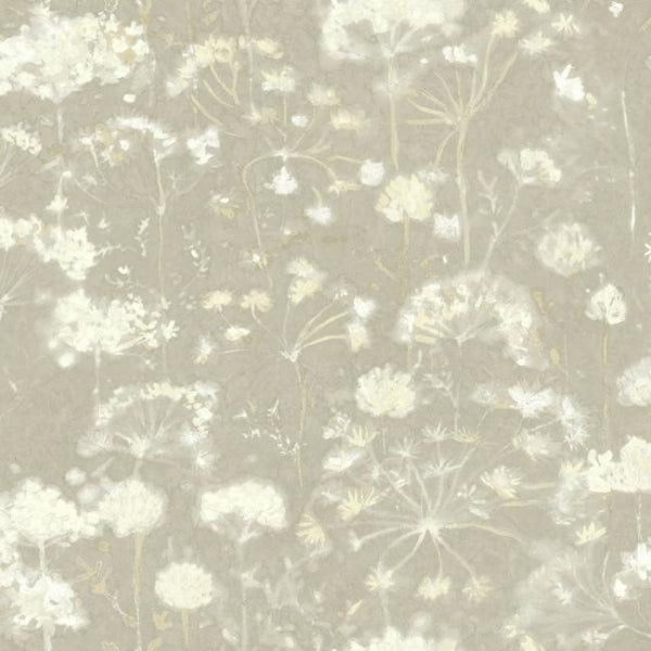 Botanical Fantasy Light Grey Wallpaper