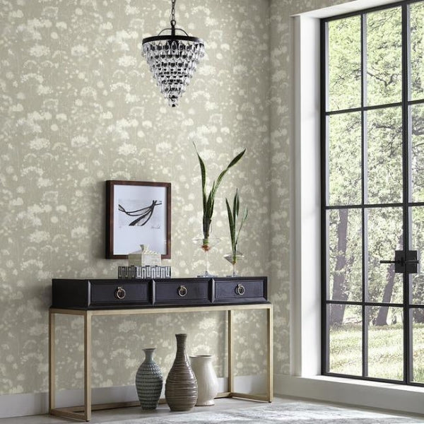 Botanical Fantasy Light Grey Wallpaper