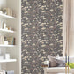 Botanical Fantasy Black Wallpaper