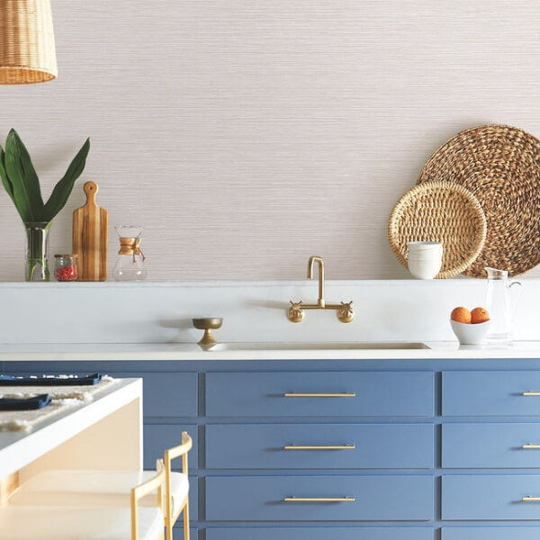 Grass Roots Light Grey Wallpaper