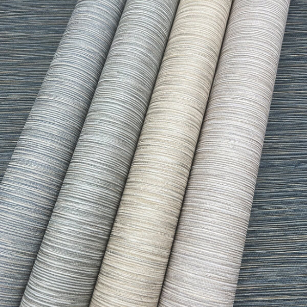 Grass Roots Blue Grey Wallpaper