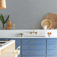 Grass Roots Blue Grey Wallpaper