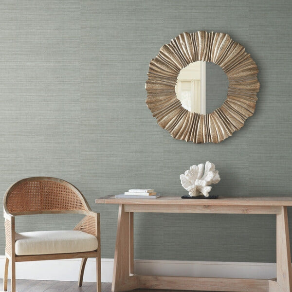 Tasar Silk Grey Wallpaper