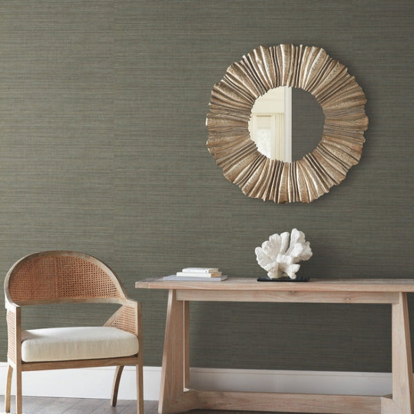 Tasar Silk Green Wallpaper