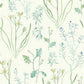 Alpine Botanical White Wallpaper