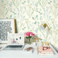 Alpine Botanical White Wallpaper