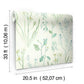 Alpine Botanical White Wallpaper