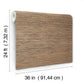 Bamboo Black Hemp Blend Wallpaper