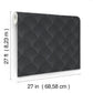 Metallic Black Scallop Wallpaper