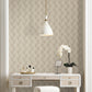 Metallic Beige Gold Scallop Wallpaper