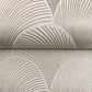 Metallic Beige Gold Scallop Wallpaper