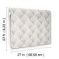 Metallic White Gold Scallop Wallpaper