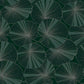 Layered Deep Green Lily Pads Wallpaper
