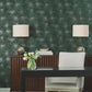 Layered Deep Green Lily Pads Wallpaper