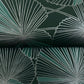 Layered Deep Green Lily Pads Wallpaper