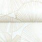 Layered White Lily Pads Wallpaper