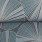 Layered Deep Blue Lily Pads Wallpaper
