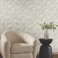 Layered Grey Lily Pads Wallpaper