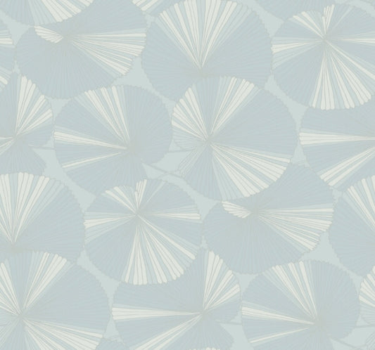 Layered Spa Lily Pads Wallpaper
