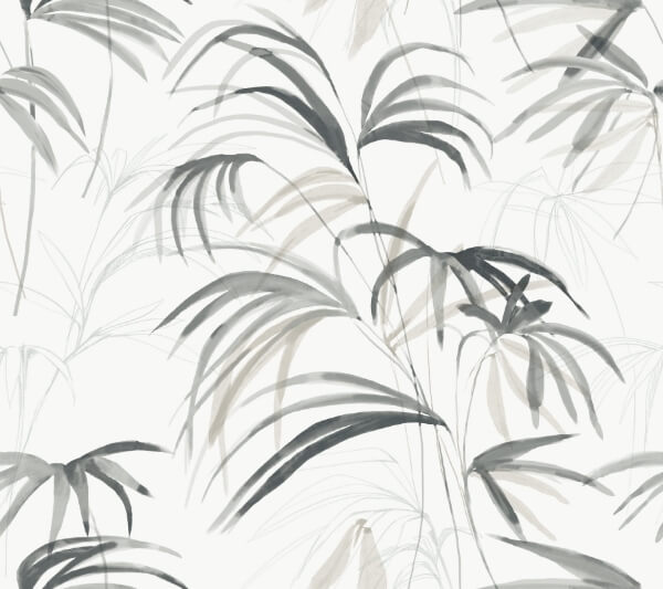 Inky Black Palms Wallpaper