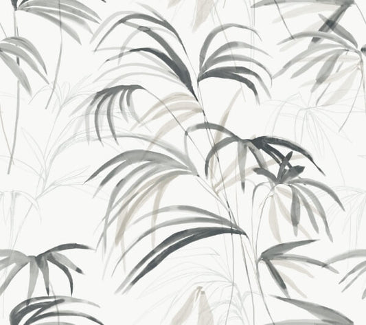 Inky Black Palms Wallpaper