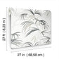 Inky Black Palms Wallpaper
