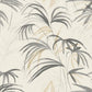 Inky Warm Neutral Palms Wallpaper