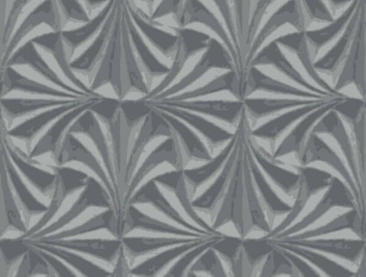 Sculpted Charcoal Fans Wallpaper