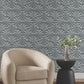 Sculpted Charcoal Fans Wallpaper
