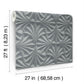 Sculpted Charcoal Fans Wallpaper