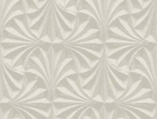Sculpted Taupe Fans Wallpaper