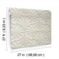 Sculpted Taupe Fans Wallpaper