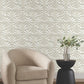 Sculpted Ivory Fans Wallpaper