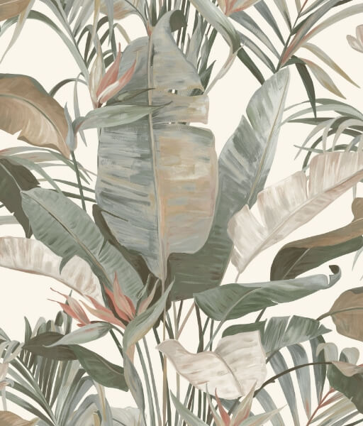 Tropical White Cabana Wallpaper