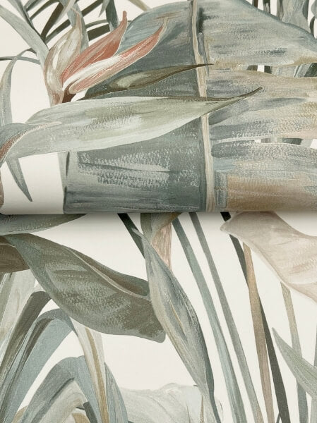 Tropical White Cabana Wallpaper