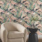 Tropical Coral Cabana Wallpaper