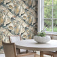 Tropical Plush Neutral Cabana Wallpaper