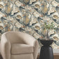 Tropical Plush Neutral Cabana Wallpaper