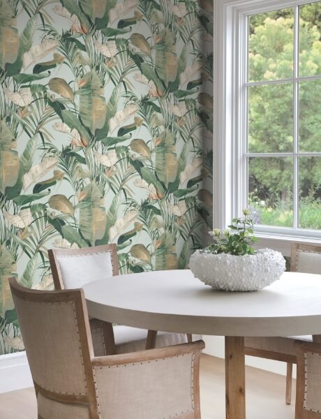 Tropical Spa Cabana Wallpaper