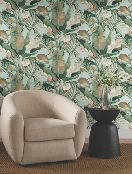 Tropical Spa Cabana Wallpaper