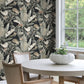 Tropical Black Cabana Wallpaper