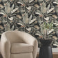 Tropical Black Cabana Wallpaper