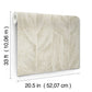 Dicot Beige Leaf Wallpaper
