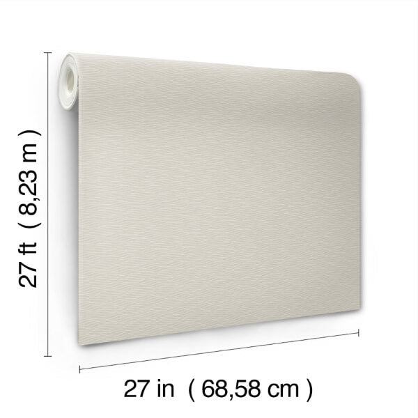 Elevated Taupe Waves Wallpaper
